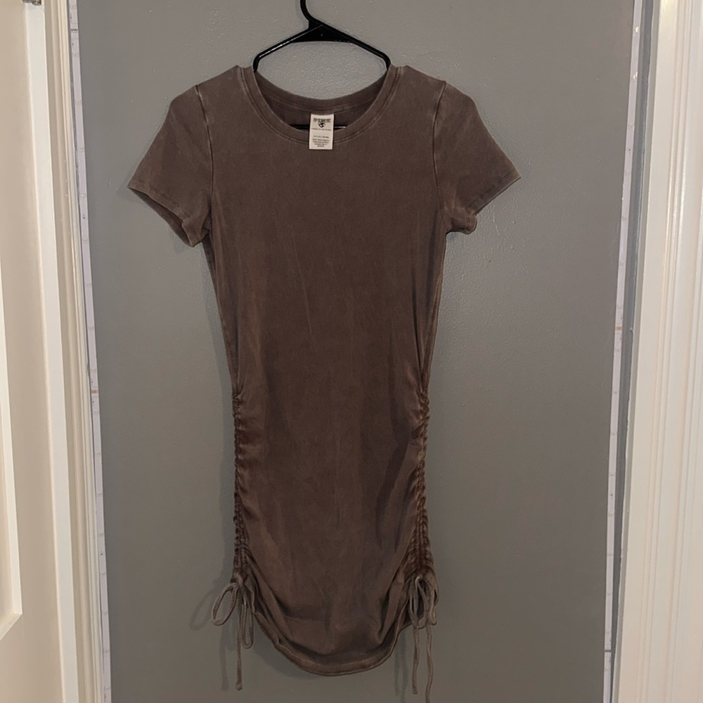 Purple short sleeve dress from pink!